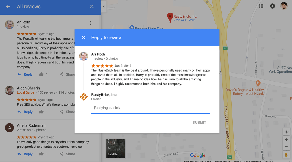 Review Positif di Google Maps