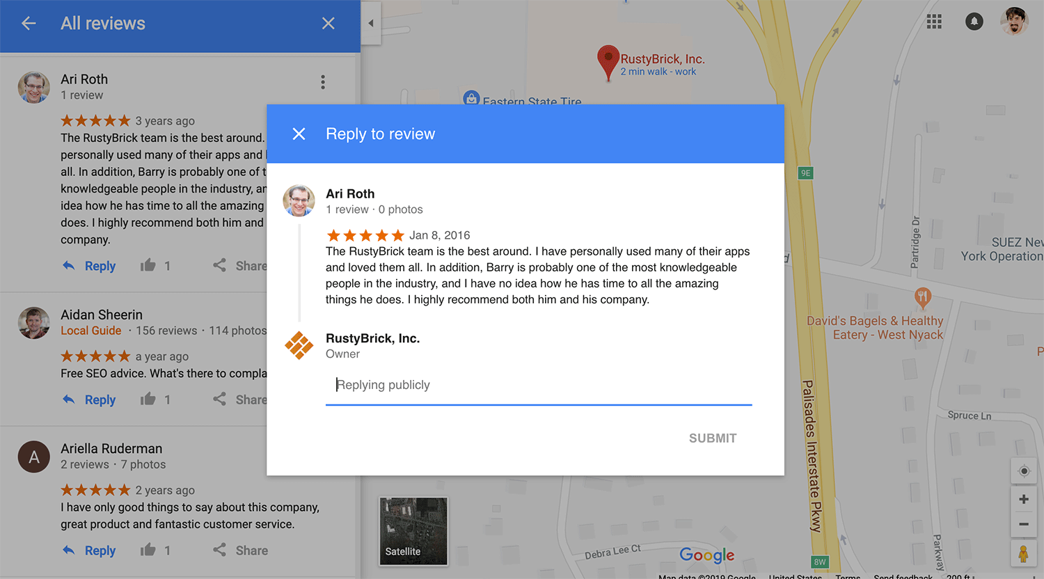 Review Positif di Google Maps