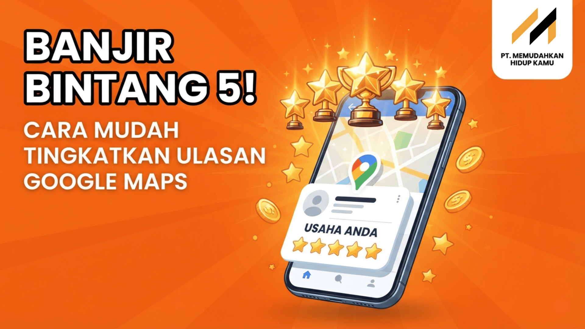 Cara meningkatkan ulasan bintang 5 Google Maps