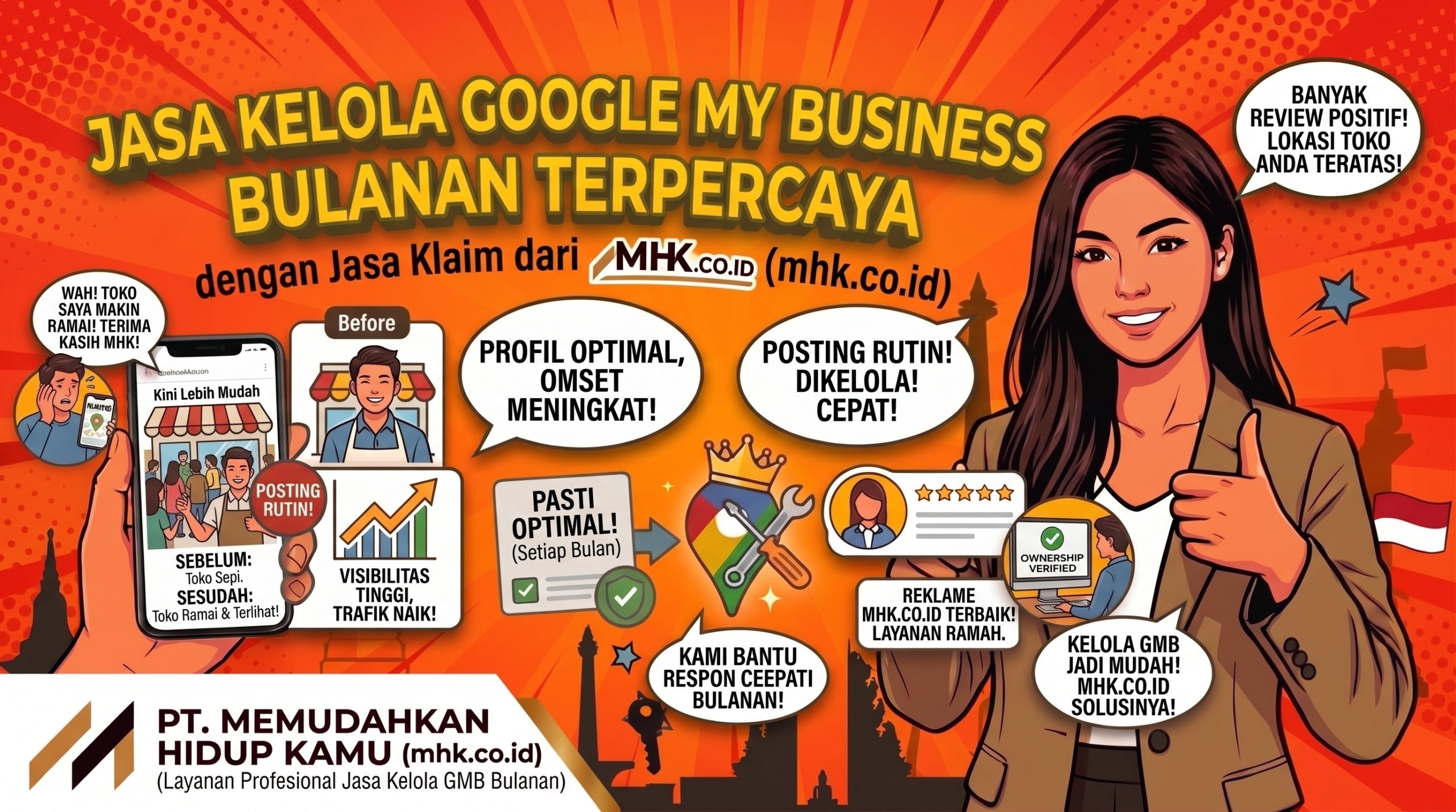 Jasa Kelola Google My Business Bulanan Terpercaya dari mhk.co.id