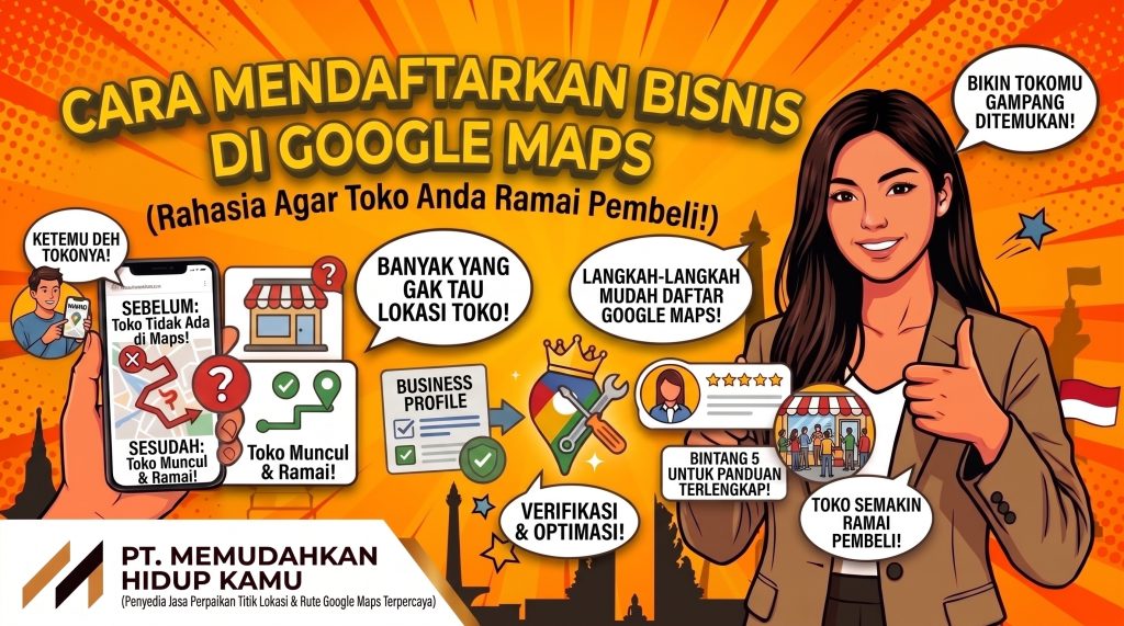 cara mendaftarkan bisnis di google maps Agar Toko Ramai Pembeli